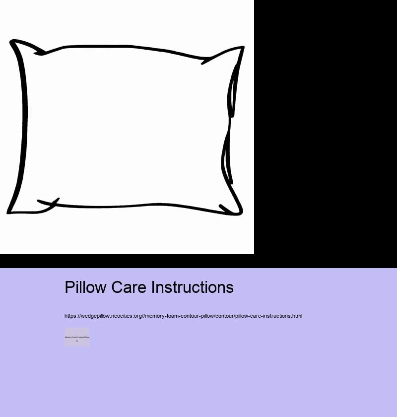 Pillow Care Instructions